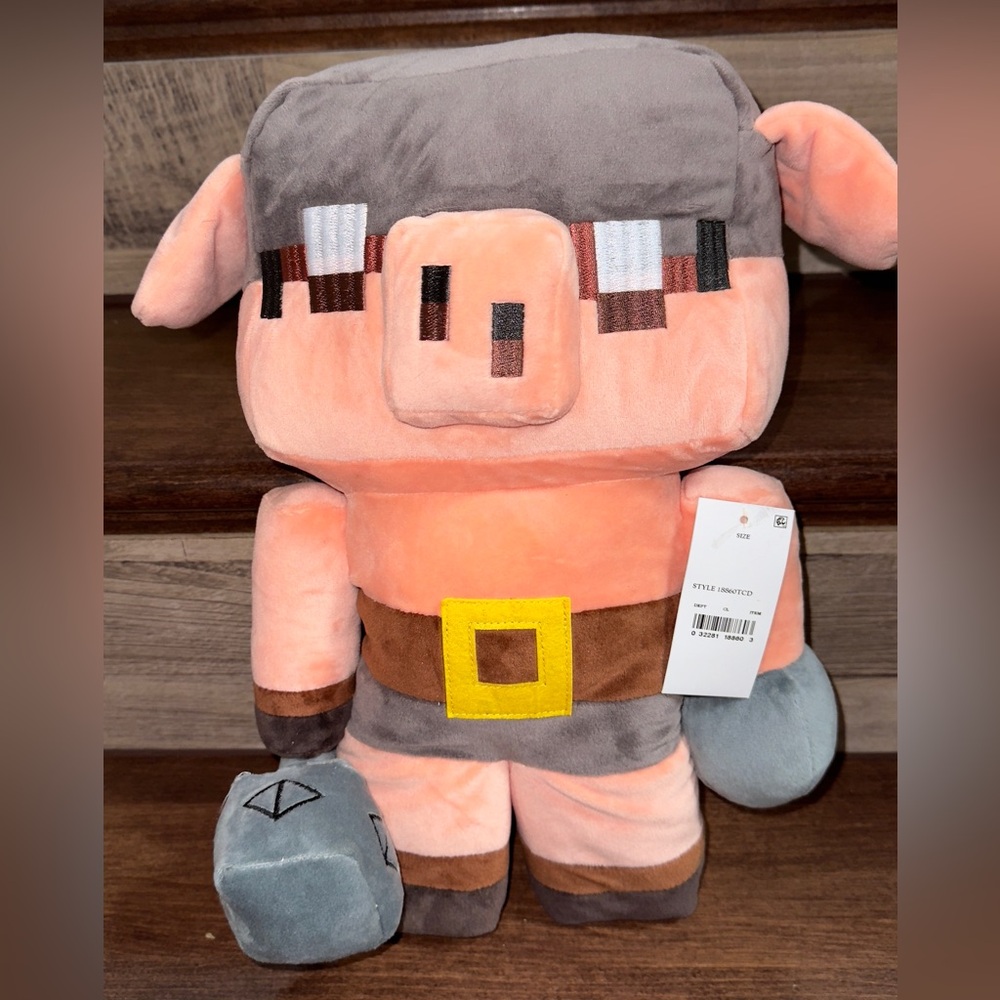 Minecraft Legends Piglin Runt 15 inch Pillow Buddy Basic Plush Character…